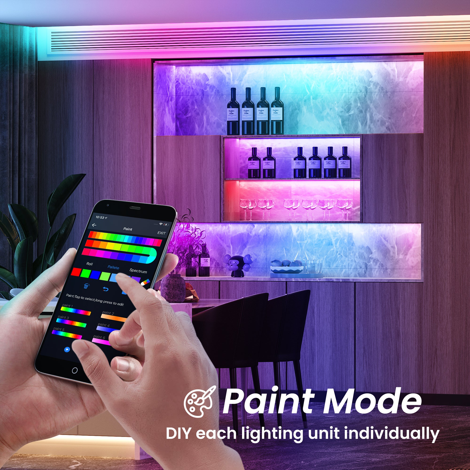 assistent Lim Maryanne Jones Onvis Multicolor Smart RGBIC LED Light Strip Works with Apple HomeKit,